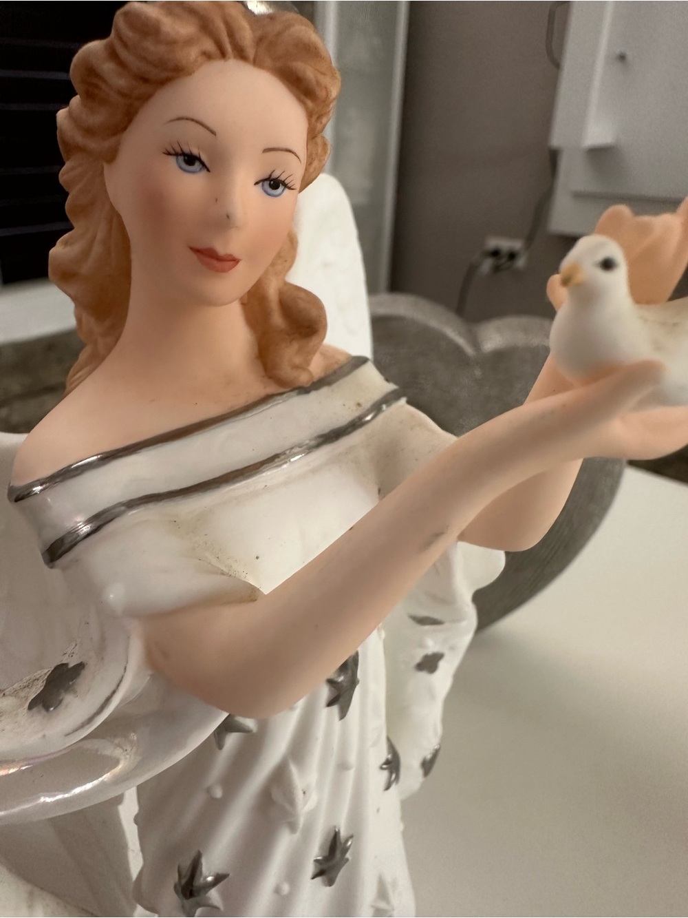 Lenox Haven Blessings Angel Figurine with Dove – Vintage Collectible